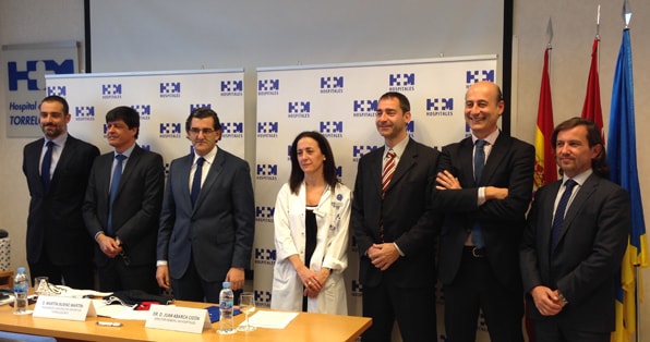 2014 02 03 de izda. a dcha dr. mascías, m. bueno, dr. abarca, dra. múgica, j. focinos, j.l. sánchez y dr. peláez