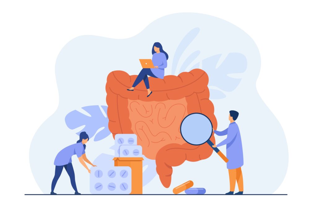 Ilustración de cáncer de colon