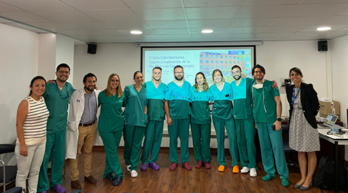 Imagen para: HM Nou Delfos forma a los cirujanos en una nueva técnica para extraer la vesícula en el 1er. Curso de Colecistectomía Segura y exploración de la Vía Biliar por laparoscopia