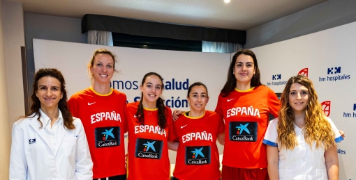 Imagen para: Las jugadoras de la Selección Española Femenina de Baloncesto culminan satisfactoriamente su reconocimiento médico en HM Hospitales