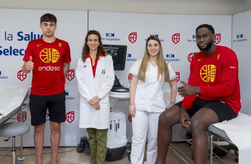 Los jugadores de la Selección Española Masculina de Baloncesto superan con éxito el reconocimiento médico en HM Hospitales