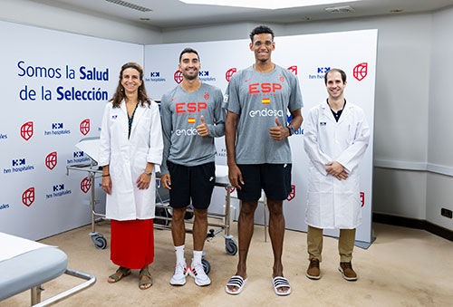 Imagen para: La Selección española masculina de baloncesto supera con éxito su reconocimiento médico en HM Hospitales
