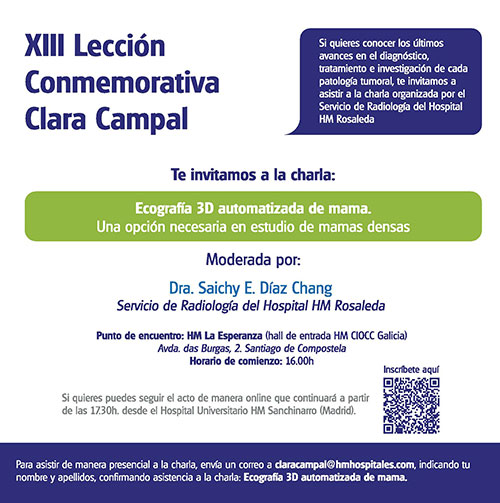 Imagen para: HM CIOCC Galicia acoge una charla dirigida a pacientes sobre la importancia de los avances tecnológicos en el diagnóstico precoz del cáncer de mama