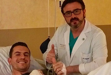 El Dr. Pedro J. Delgado interviene con éxito al portero internacional brasileño