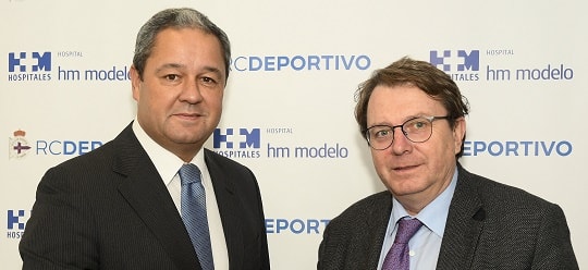 El Hospital HM Modelo cumple su quinta temporada como Centro Médico Oficial del Real Club Deportivo