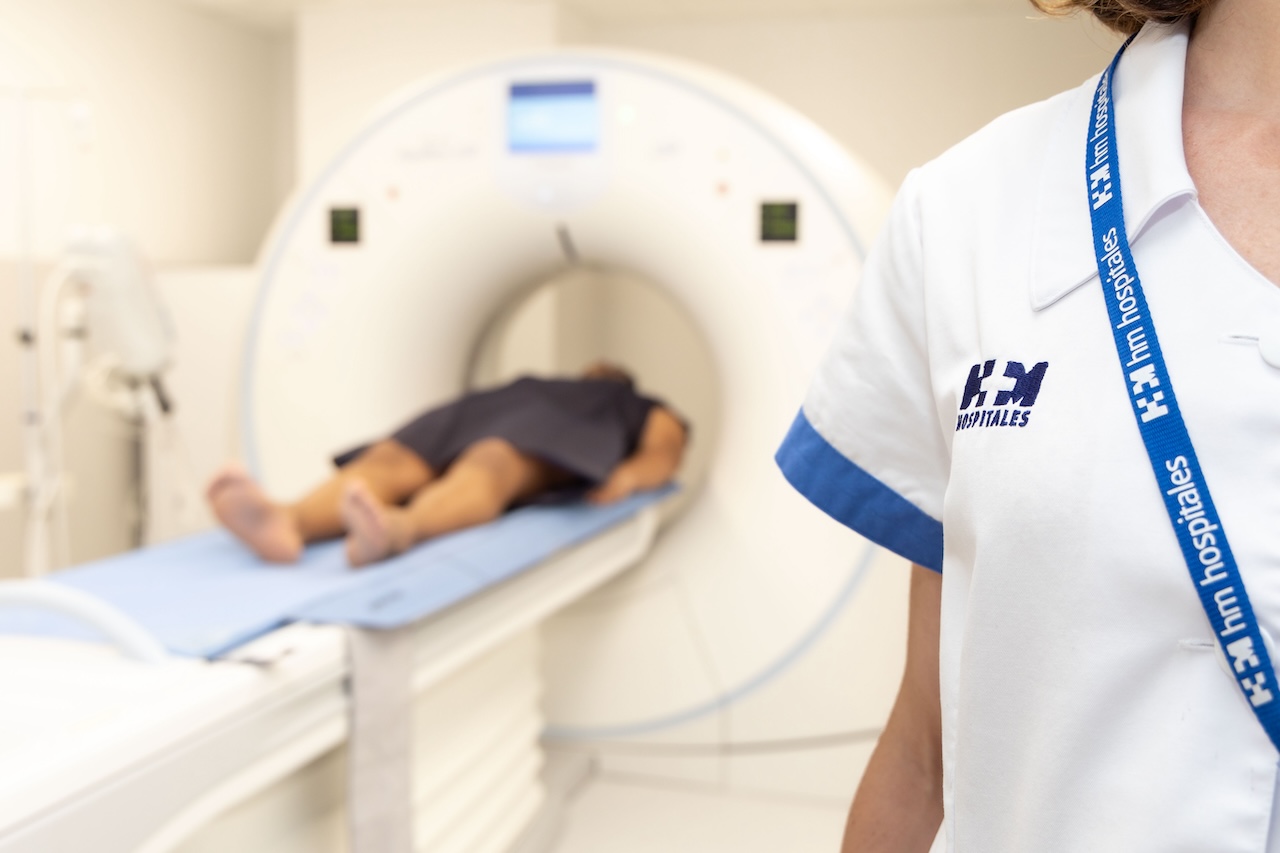 Máquina de TC en HM hospitales