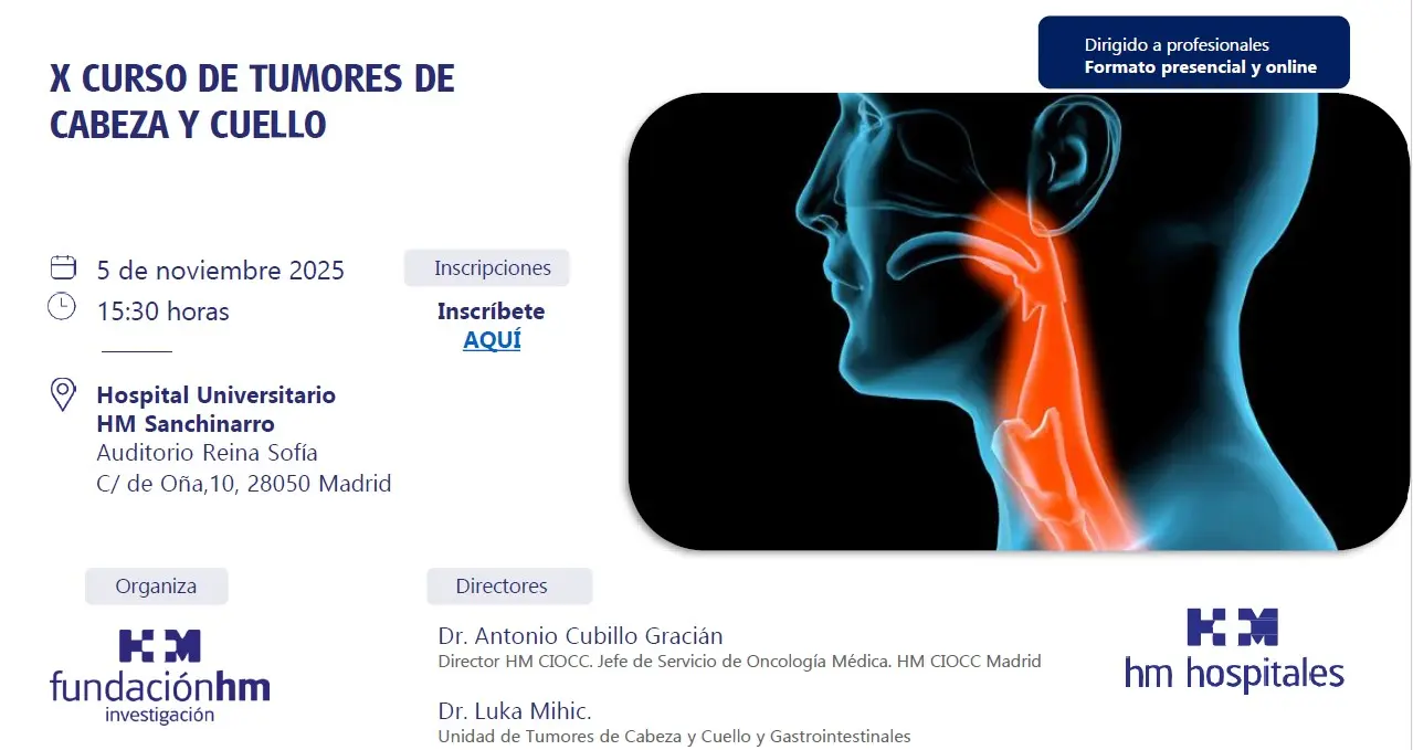Image for: X CURSO DE TUMORES DE CABEZA Y CUELLO