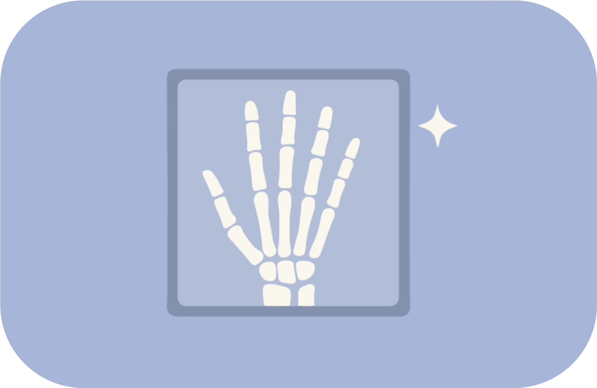 Hm nens icono radiografía de la mano