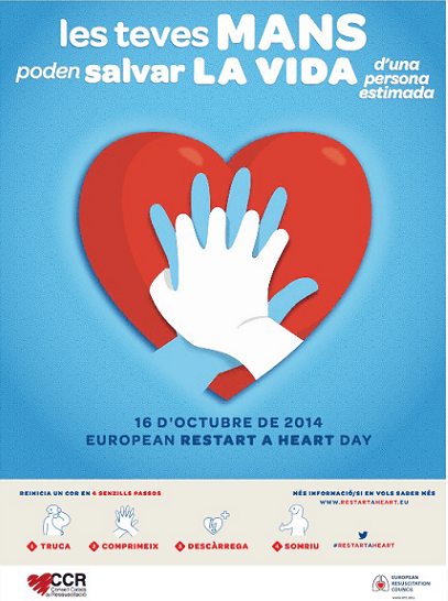 Imagen para: “Tus manos pueden salvar la vida de una persona querida”. Jornada Europea de Concienciación de la Parada Cardíaca.