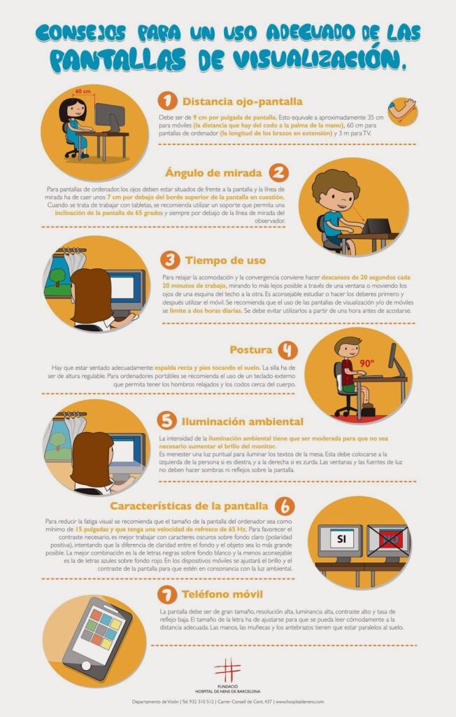 Infancia y pantallas: Consejos para una buena salud visual