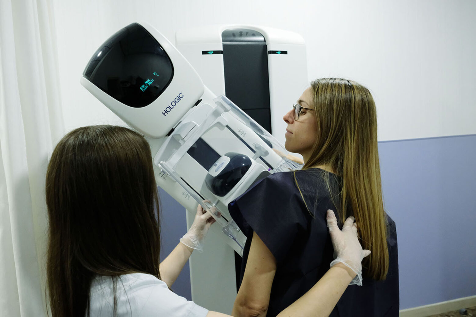 Paciente sometida a bag mama