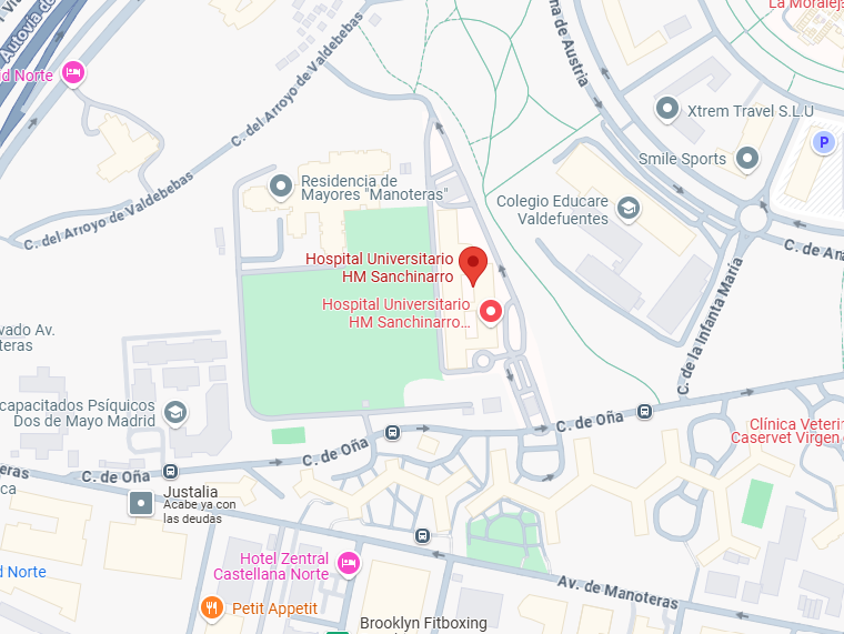 Ubicacion hm sanchinarro